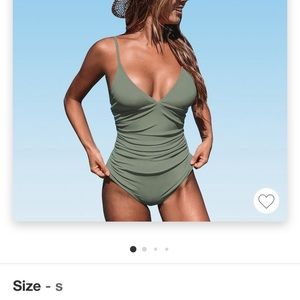 Army green Cupshe swimsuit, size Medium